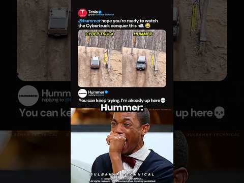 Cybertruck vs Hummer Hill Climb Test 💀