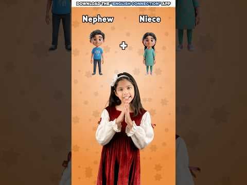 Siblings, Piblings, Niblings - Family Relations in English 👨‍👩‍👧‍👦 | Adi English Connection #shorts