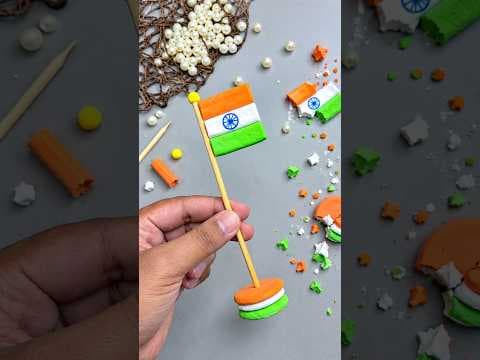 Clay flag destroy reverse video easy craft ideas for kids #shorts #youtubeshorts #viral #kids #diy